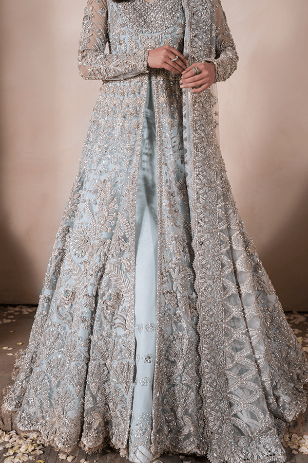 SORAYA ORGANZA UNSTITCHED EMB MAXI - City Cloth House