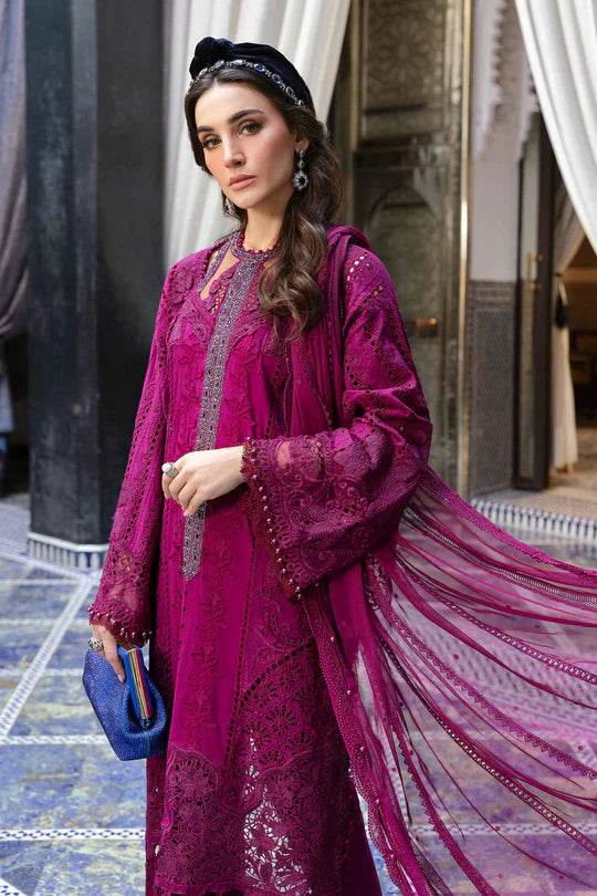 MARIA.B LAWN UNSTITCH EMB 3PC (D-2502-B) - City Cloth House