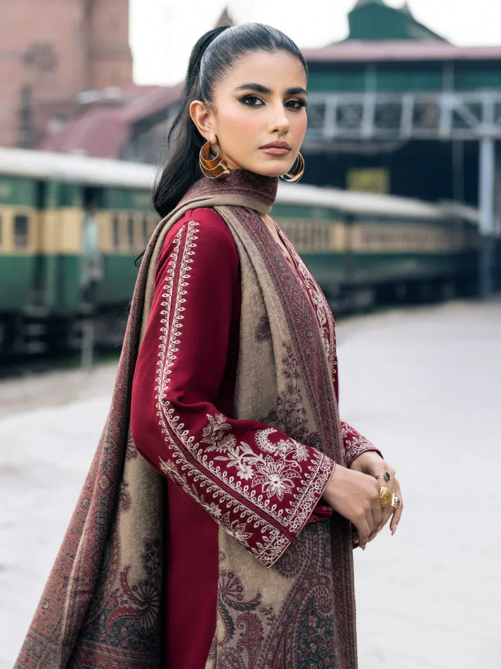 IZEL DHANAK PREMIUM UNSTITCHED EMB 3PC