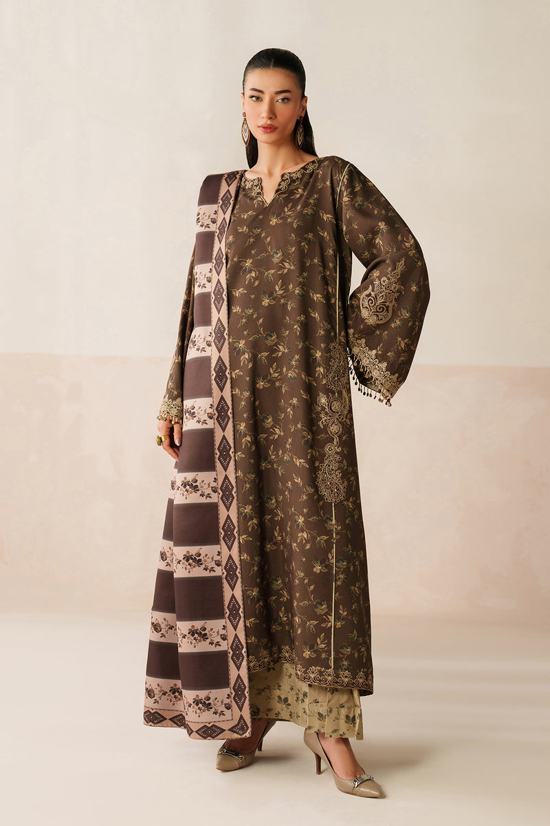 BAROQUE LINEN PRINTED UNSTICHED 3PC