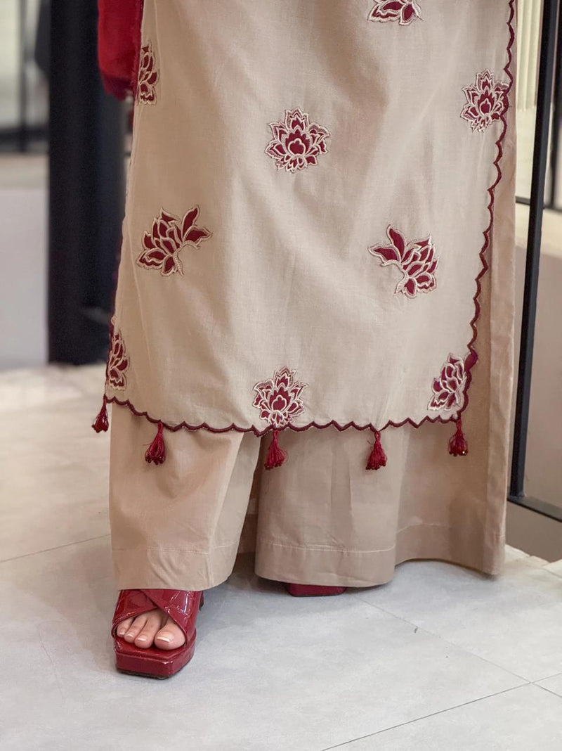 UMZAY DHANAK LUXURY UNSTITCHED EMB 3PC