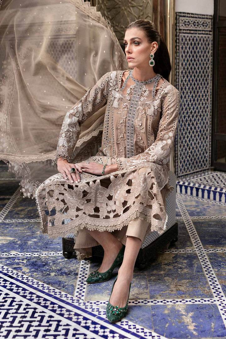 MARIA.B LAWN UNSTITCH EMB 3PC (D-2502-A) - City Cloth House