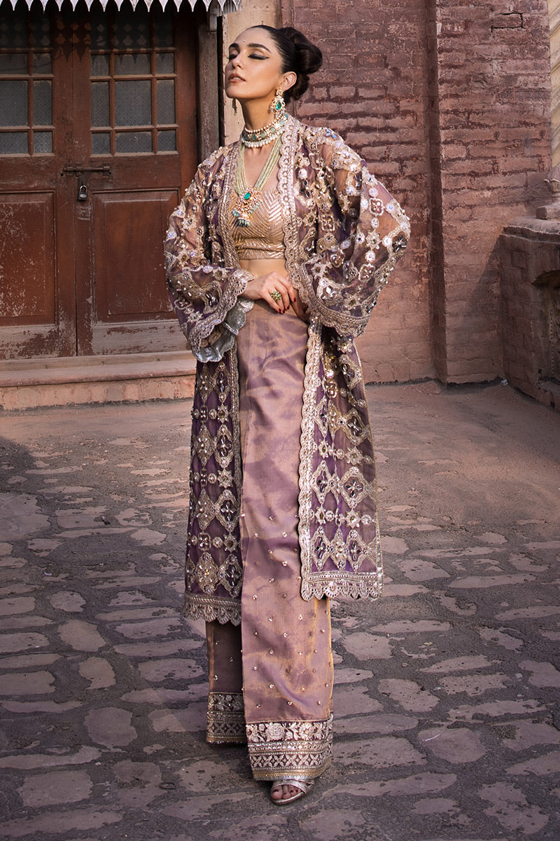 MNR KHAADI NET UNSTITCHED EMB SUIT