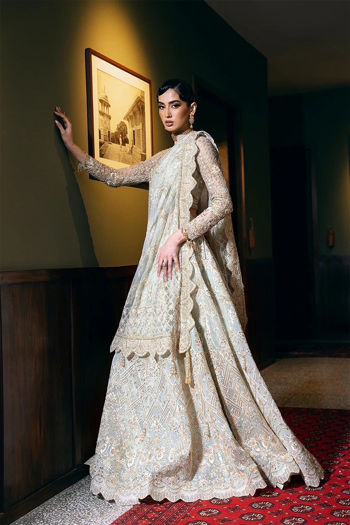 SAIRA RIZWAN ORGANZA UNSTITCHED EMB SRF-D-2 MAXI