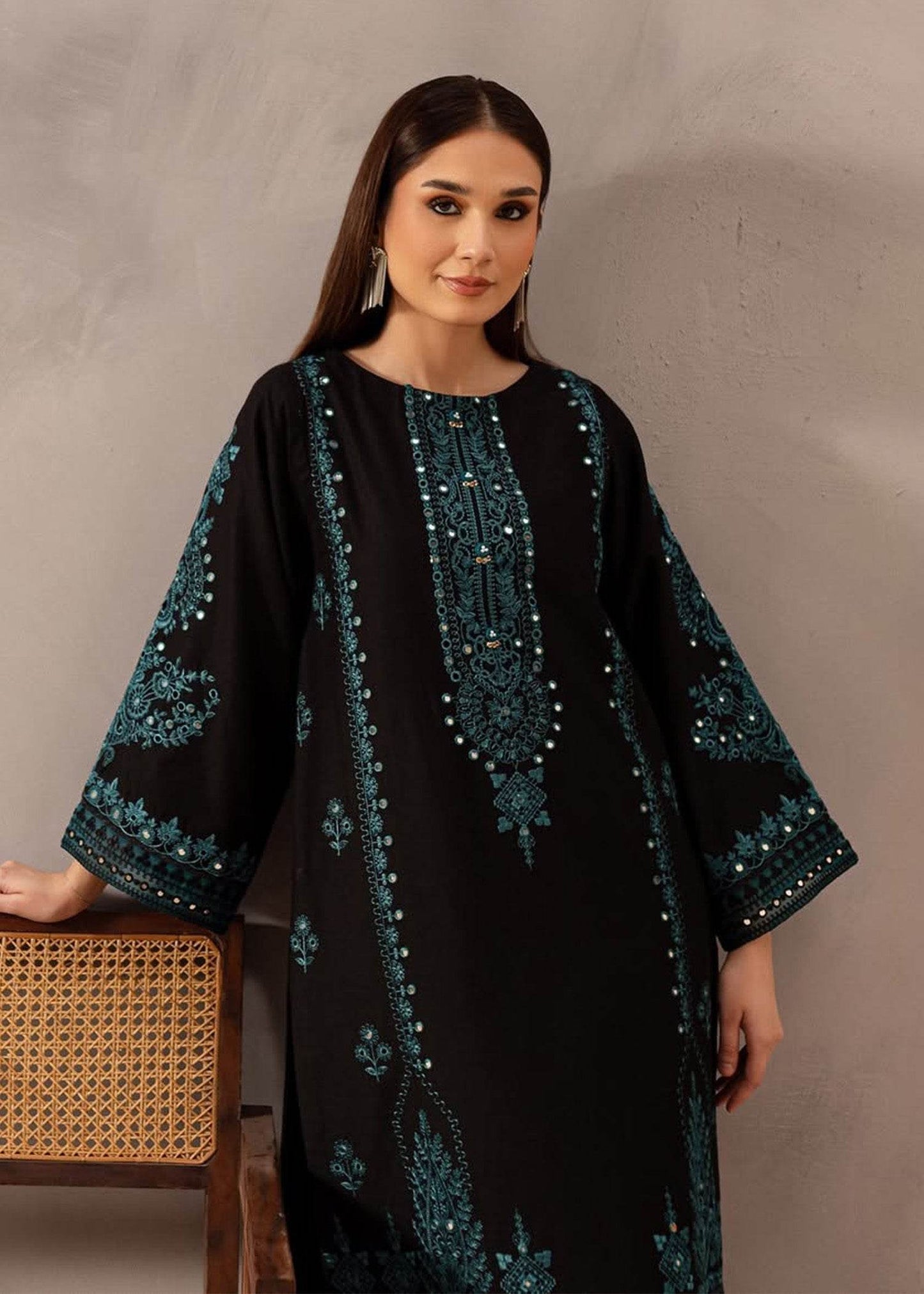 BATIK LAWN PREMIUM UNSTICH EMB 2PC - City Cloth House