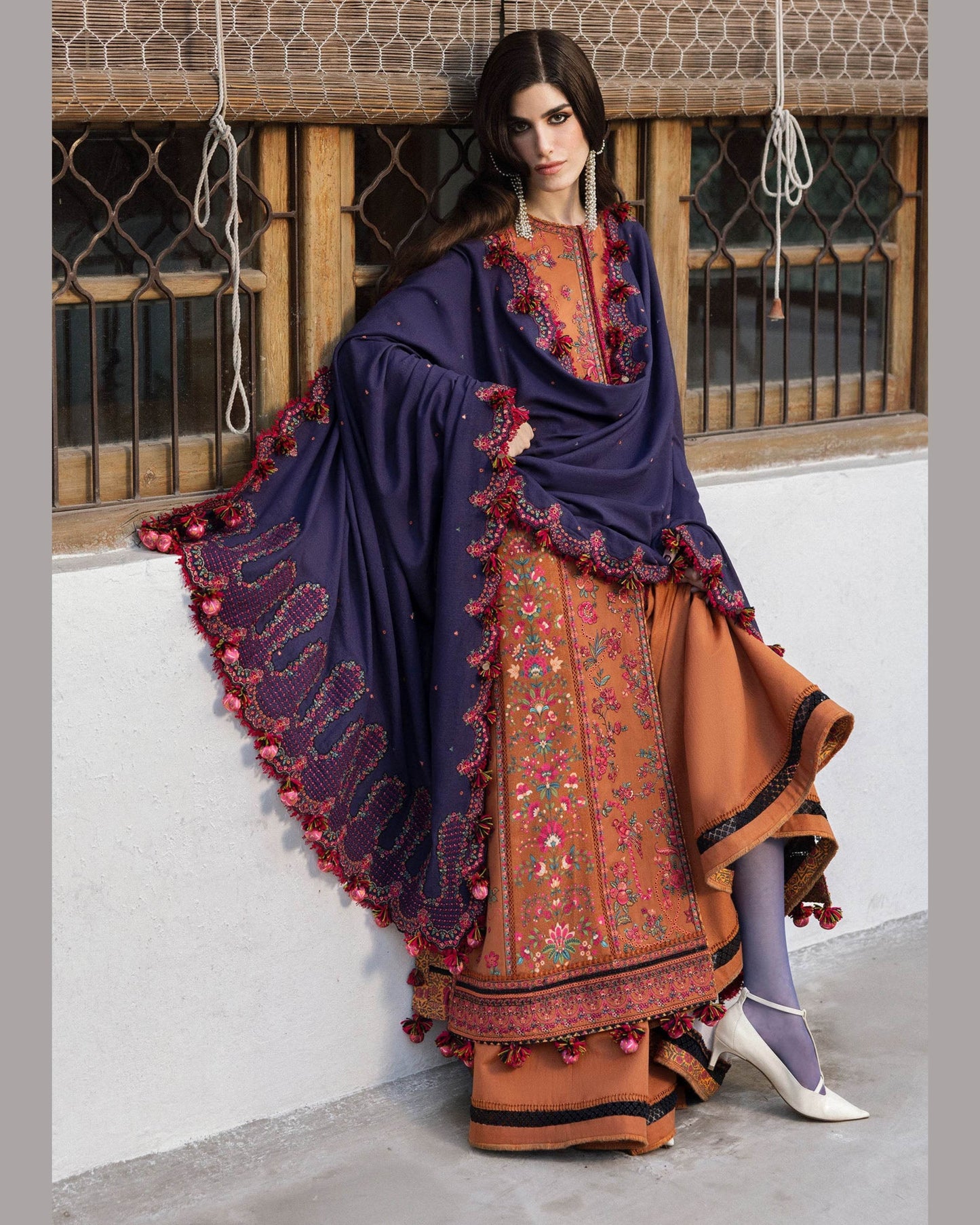 HUSSNAIN REHAR LAWN UNSTITCHED EMB 3PC - City Cloth House