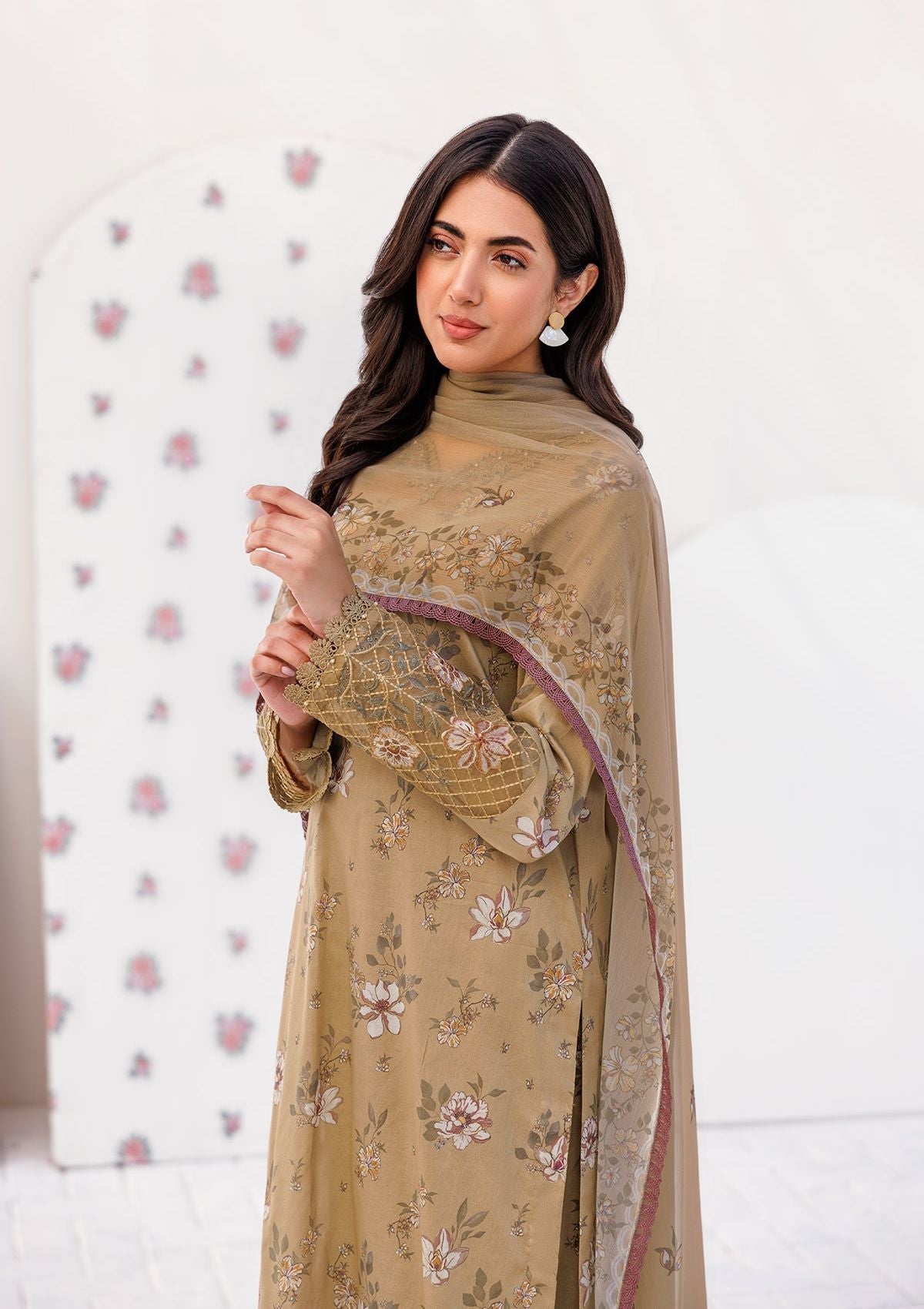 SAPPHIRE KARANDI PRINTED UNSTICHED 3PC