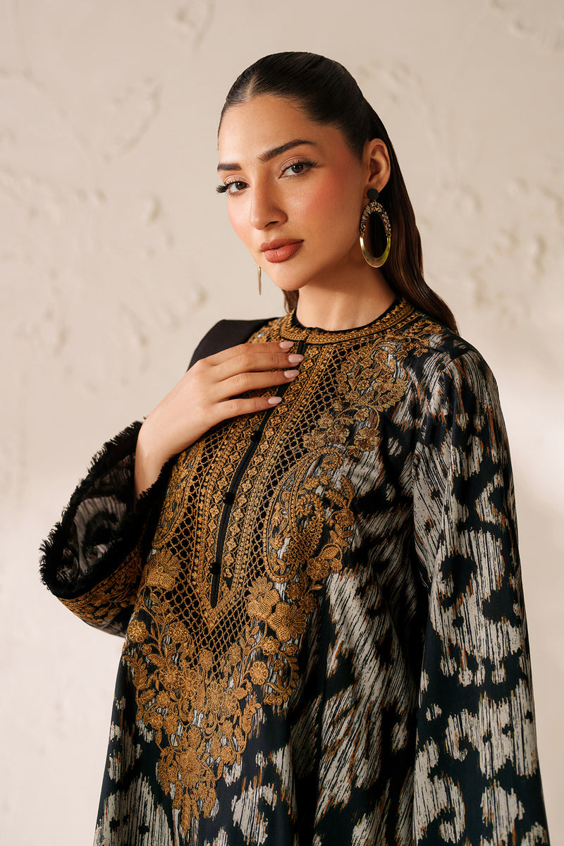 BAROQUE LINEN PRINTED UNSTICHED 3PC