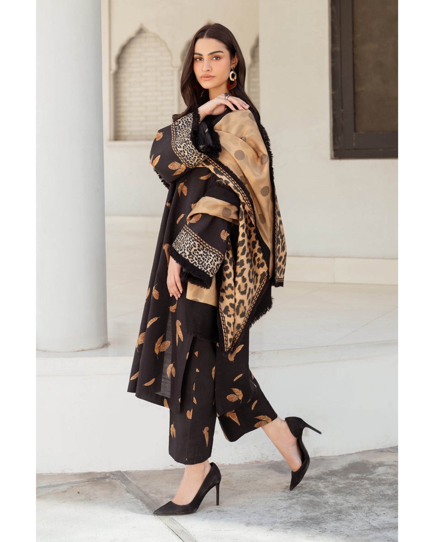 BAROQUE LAWN PRINTED UNSTICH 3PC - City Cloth House