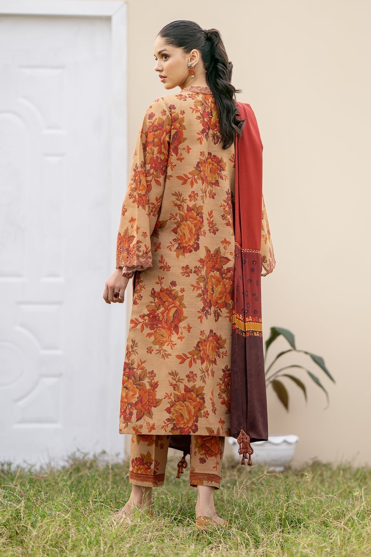 BAROQUE DHANAK PRINTED UNSTICHED 3PC