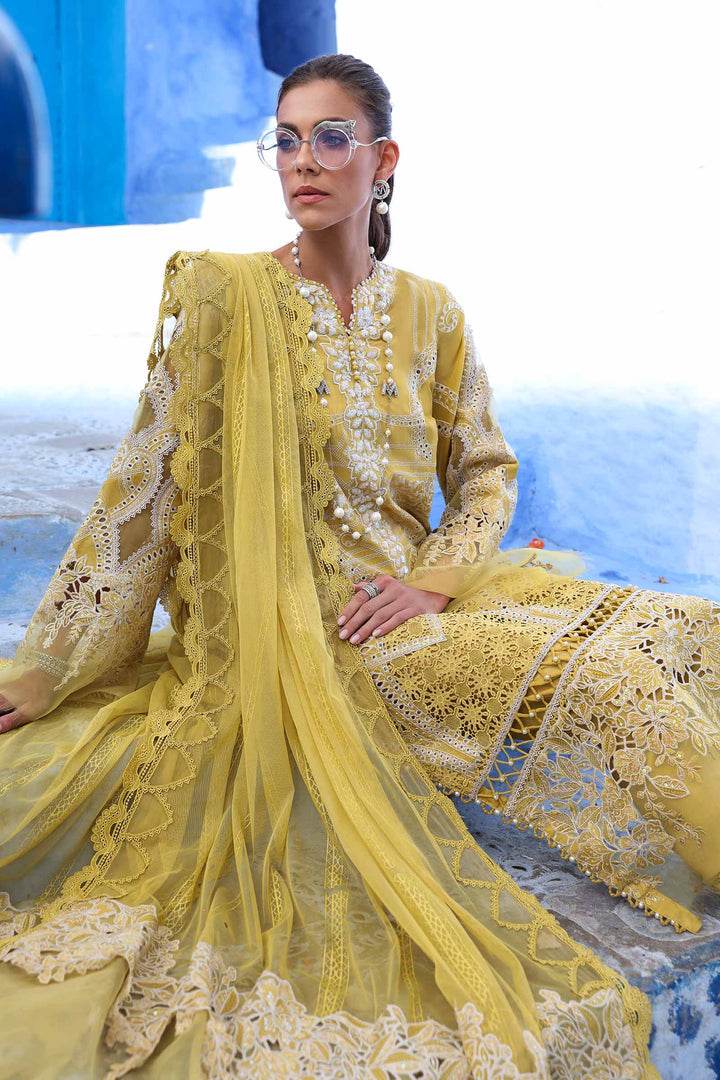 MARIA.B LAWN UNSTITCHED EMB 3PC - City Cloth House