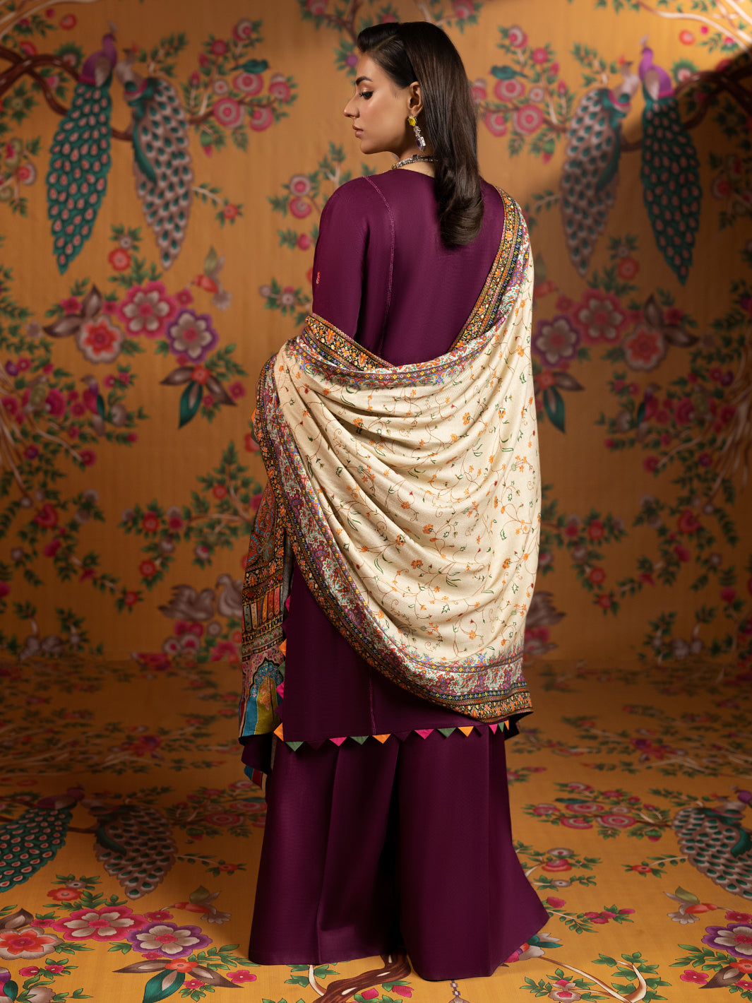 FAIZA FAISAL DHANAK UNSTITCHED EMB 3PC