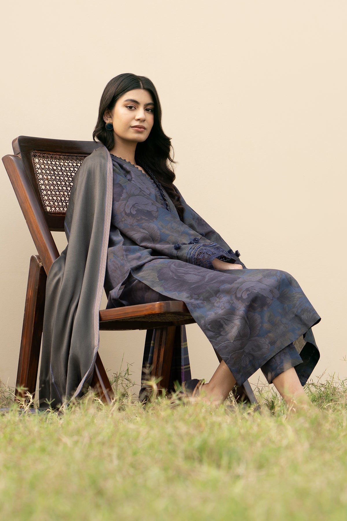 BAROQUE DHANAK PRINTED UNSTICHED 3PC