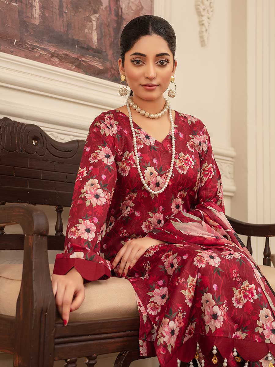 SAPPHIRE KHADDAR UNSTITCHED PRINTED 3PC