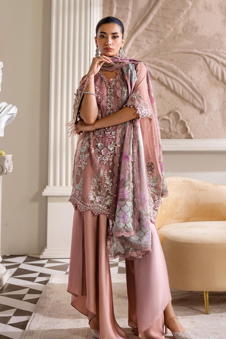 MARIA.B CHIFFON UNSTITCHED EMB D-5 SUIT
