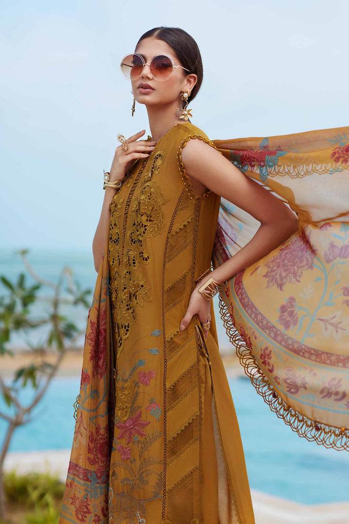 MARIA.B PREMIUM UNSTITCH EMB 3PC EID LAWN-25-06 - City Cloth House