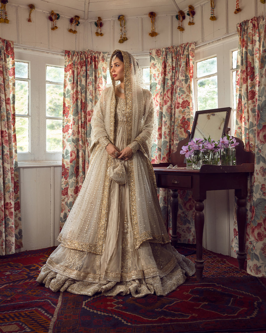 FAIZA SAQLAIN ORGANZA UNSTITCHED EMB ANAMTA MAXI