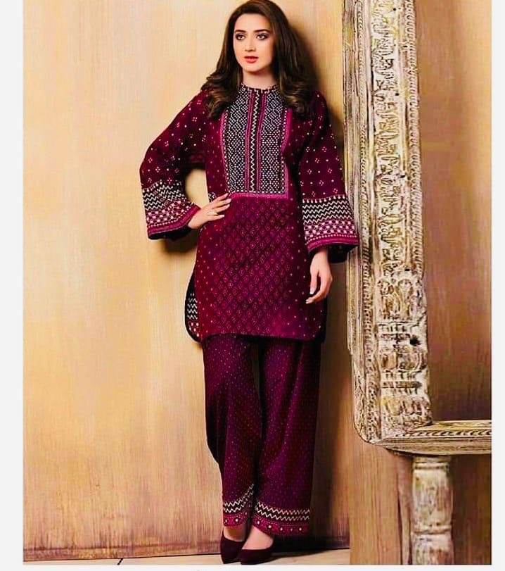 LIMELIGHT LINEN UNSTITCHED EMB 2PC - City Cloth House