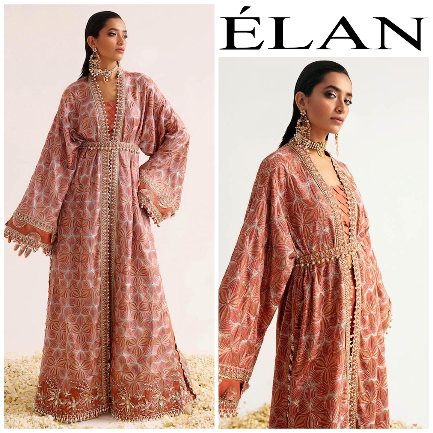 ELAN COTTON NET UNSTITCHED EMB SUIT - City Cloth House