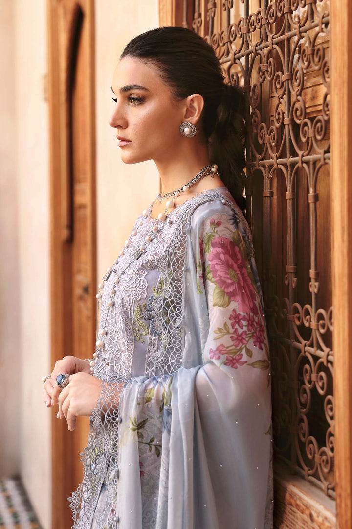 MARIA.B LAWN UNSTITCH EMB 3PC D-25’-09-B - City Cloth House