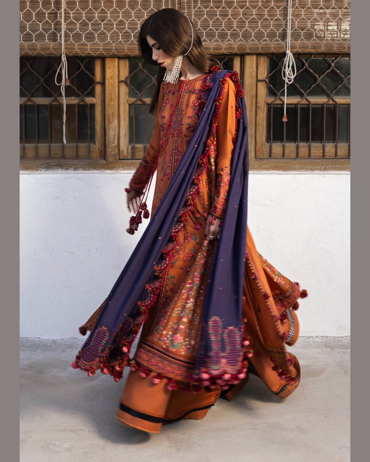 HUSSNAIN REHAR LAWN UNSTITCHED EMB 3PC - City Cloth House