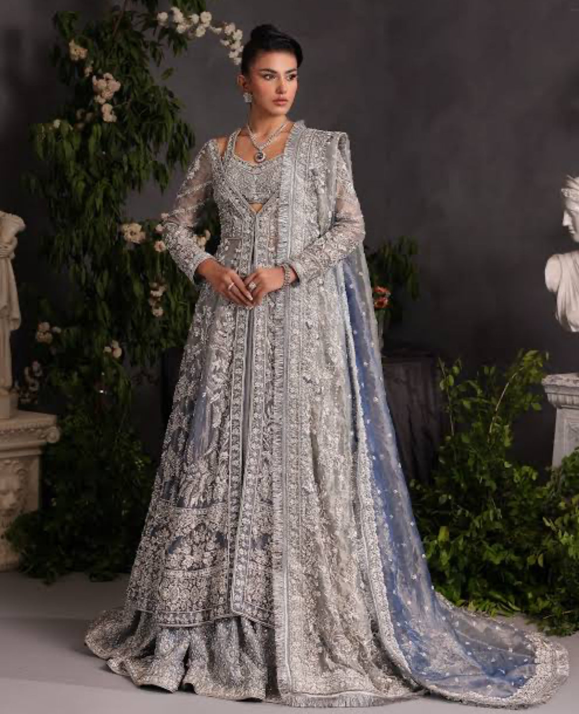 AHMAD SULTAN ORGANZA UNSTITCHED EMB VELEZA MAXI