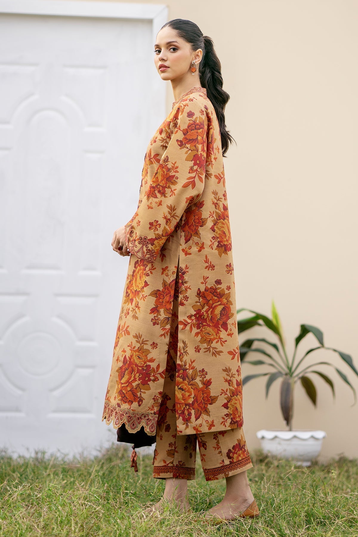 BAROQUE DHANAK PRINTED UNSTICHED 3PC