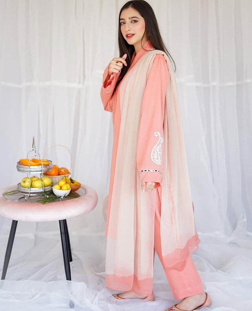 AISLING LAWN PREMIUM UNSTICH EMB 3PC - City Cloth House