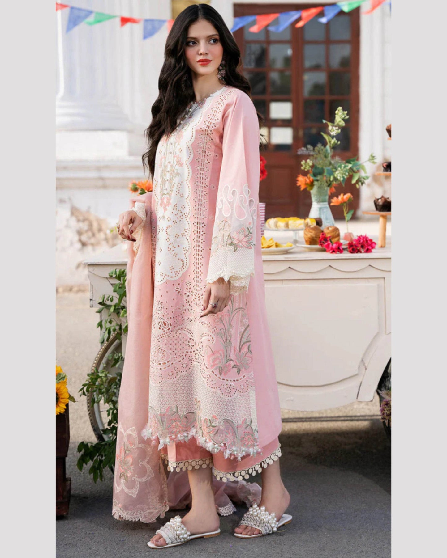 BIN ILYAS LAWN PREMIUM UNSTITCHED EMB 3PC - City Cloth House