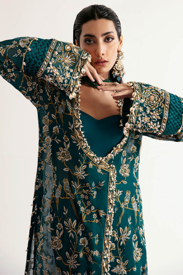 ELAN CHIFFON UNSTITCHED EMB SUIT