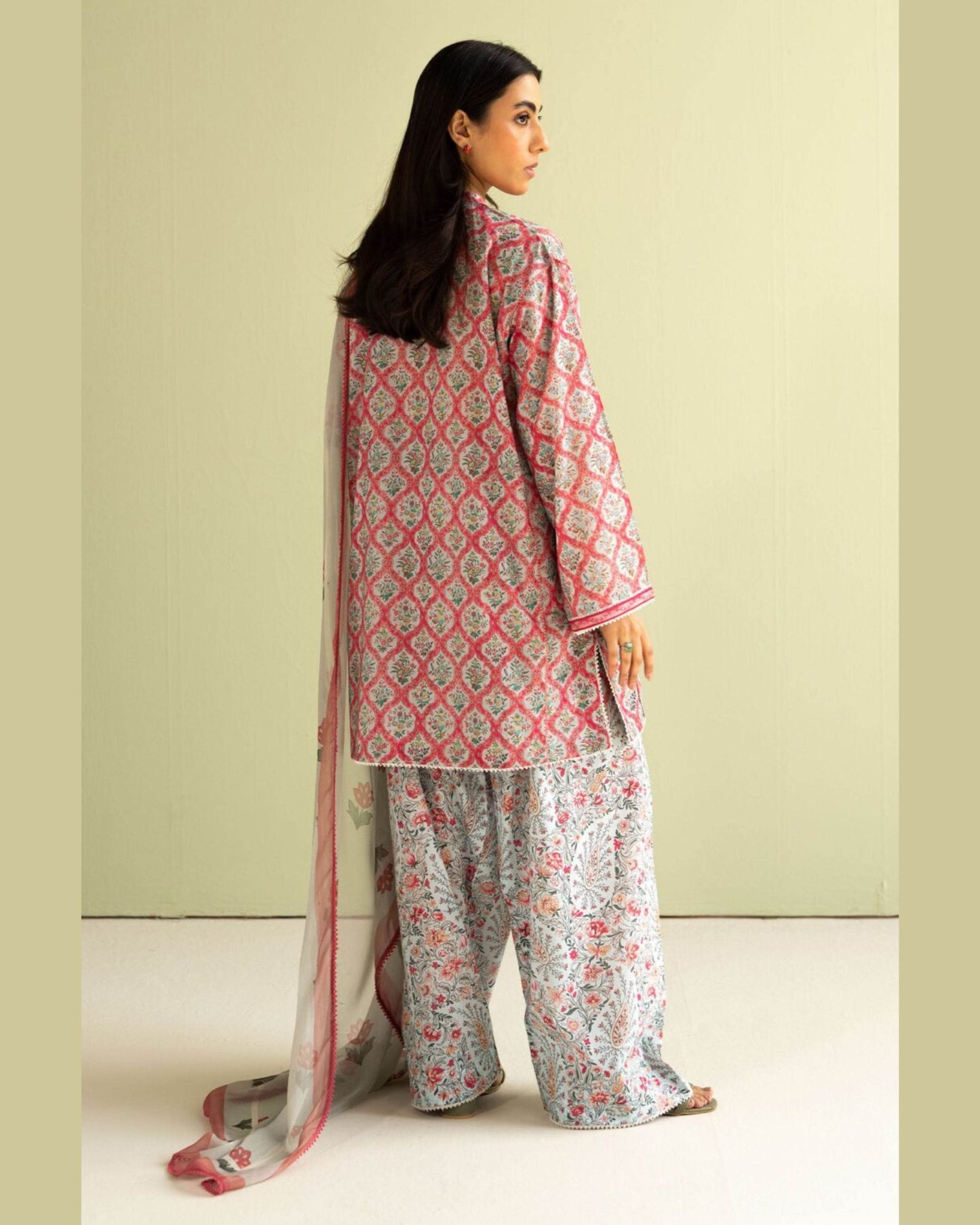 COCO LAWN PRINTED UNSTICH 3PC - City Cloth House