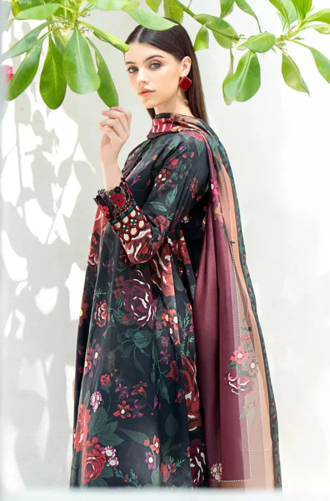 BAROQUE KHADDAR UNSTICH PRINTED 3PC
