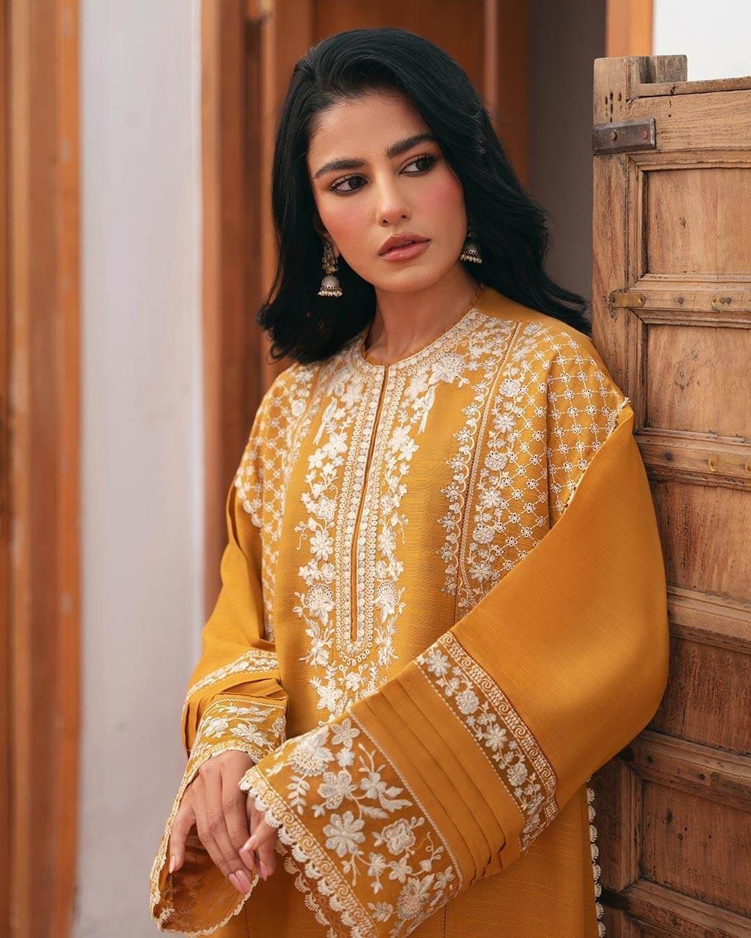 BATIK DHANAK UNSTITCHED EMB 2PC - City Cloth House