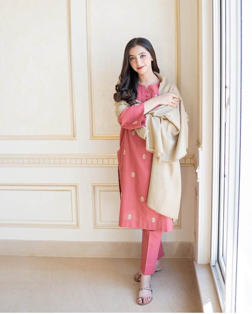 AISLING DHANAK UNSTITCHED EMB 3PC - City Cloth House