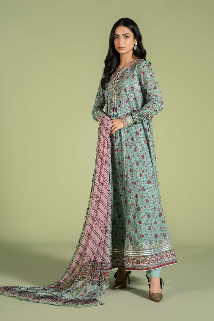 BAROQUE KARANDI PRINTED UNSTICHED 3PC