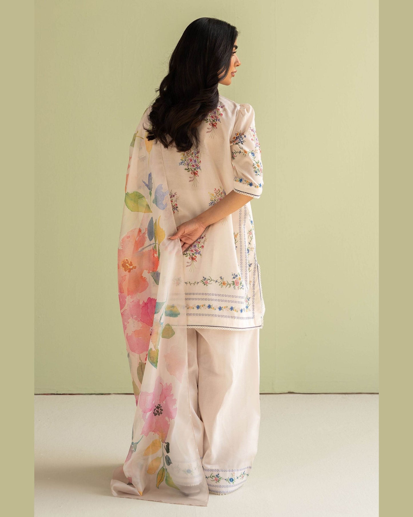 COCO LAWN PRINTED UNSTICH 3PC - City Cloth House