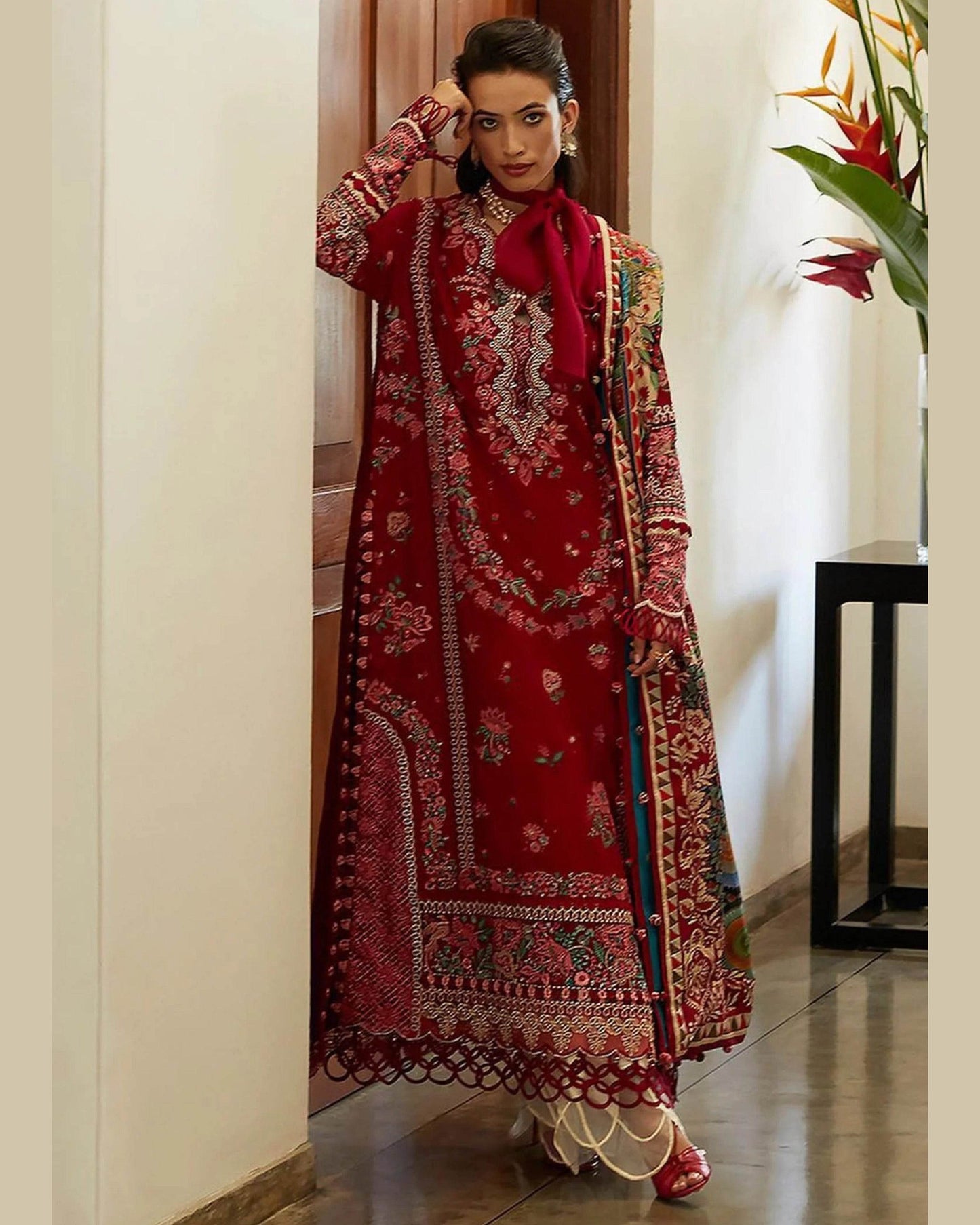ELAN LAWN UNSTITCHED EMB 3PC - City Cloth House