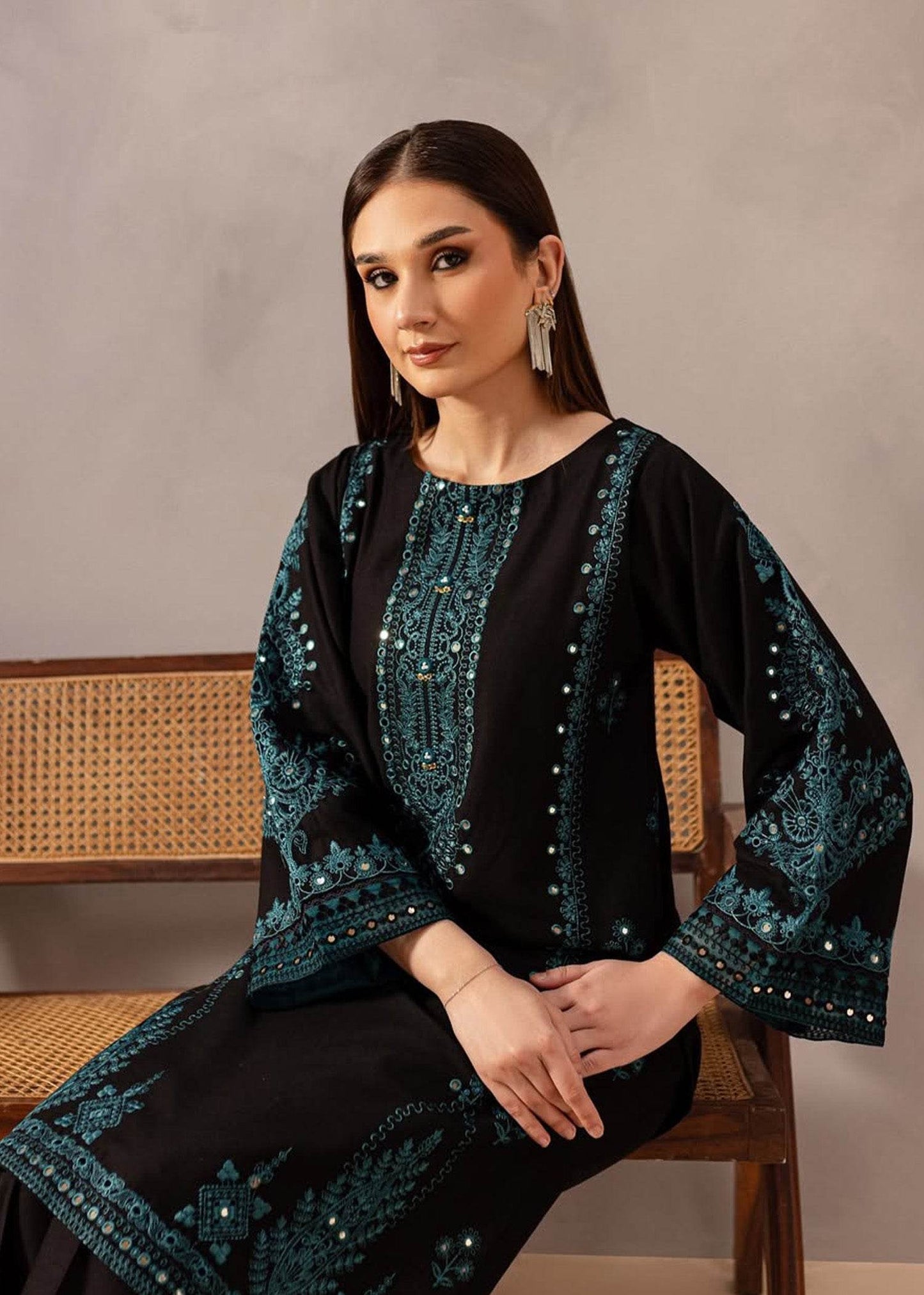 BATIK LAWN PREMIUM UNSTICH EMB 2PC - City Cloth House