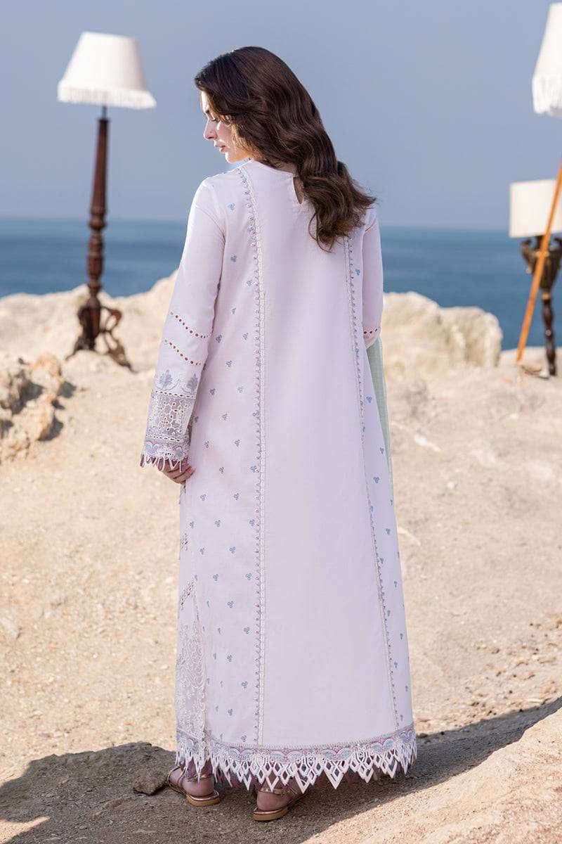 QALAMKAR LAWN UNSTICH EMB 3PC SAHIL KINARE - City Cloth House