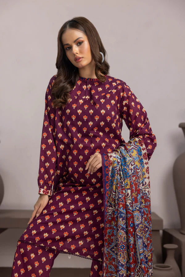 NISHAT KHADDAR UNSTITCHED PRINTED 3PC