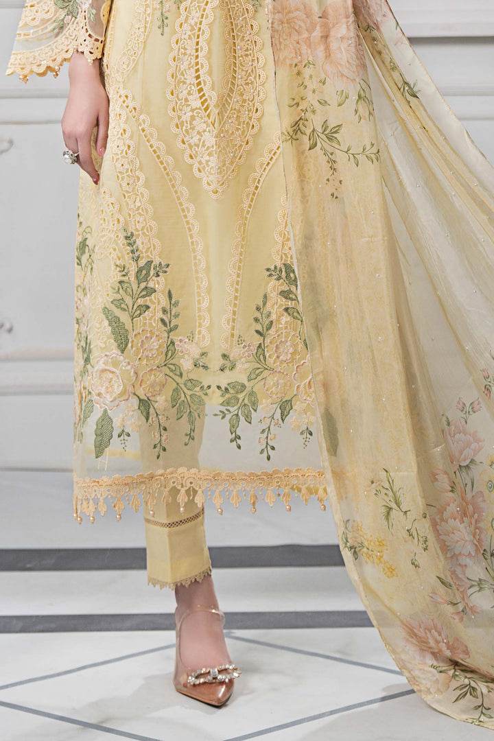 MARIA.B LAWN LUXURY UNSTITCH EMB 3PC 9-A - City Cloth House