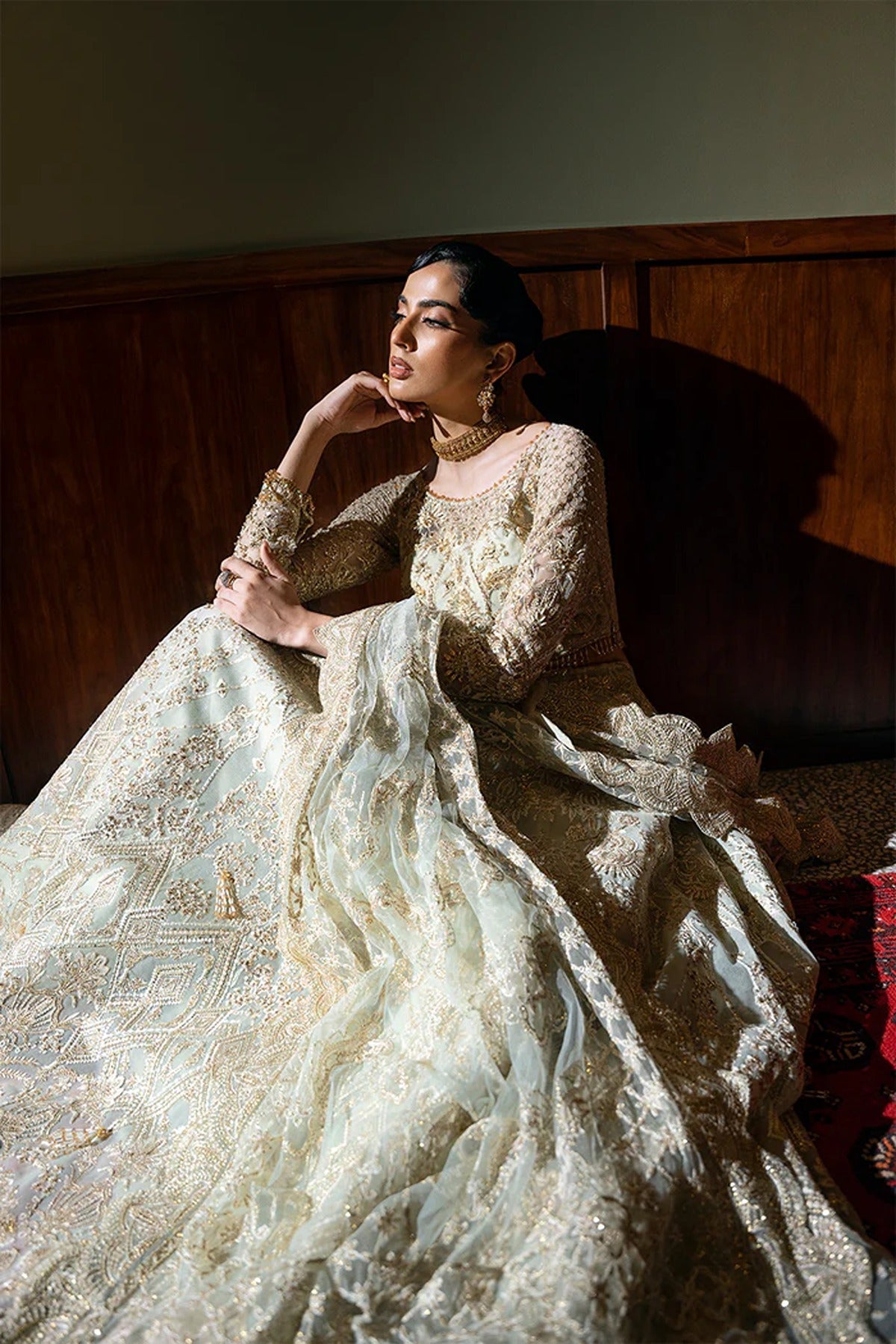 SAIRA RIZWAN ORGANZA UNSTITCHED EMB SRF-D-2 MAXI