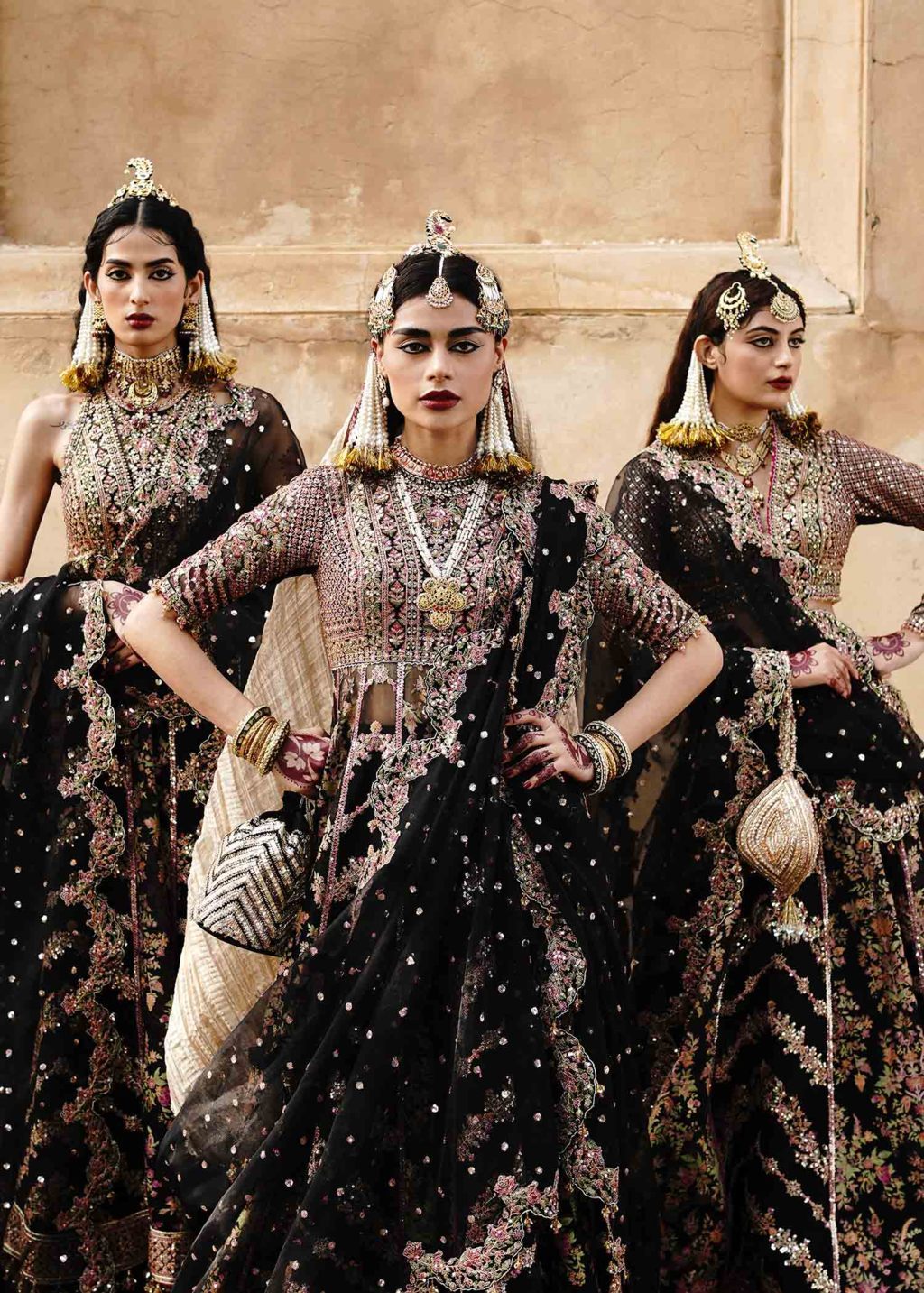 HUSSAIN REHAR ORGANZA UNSTITCHED EMB SUIT