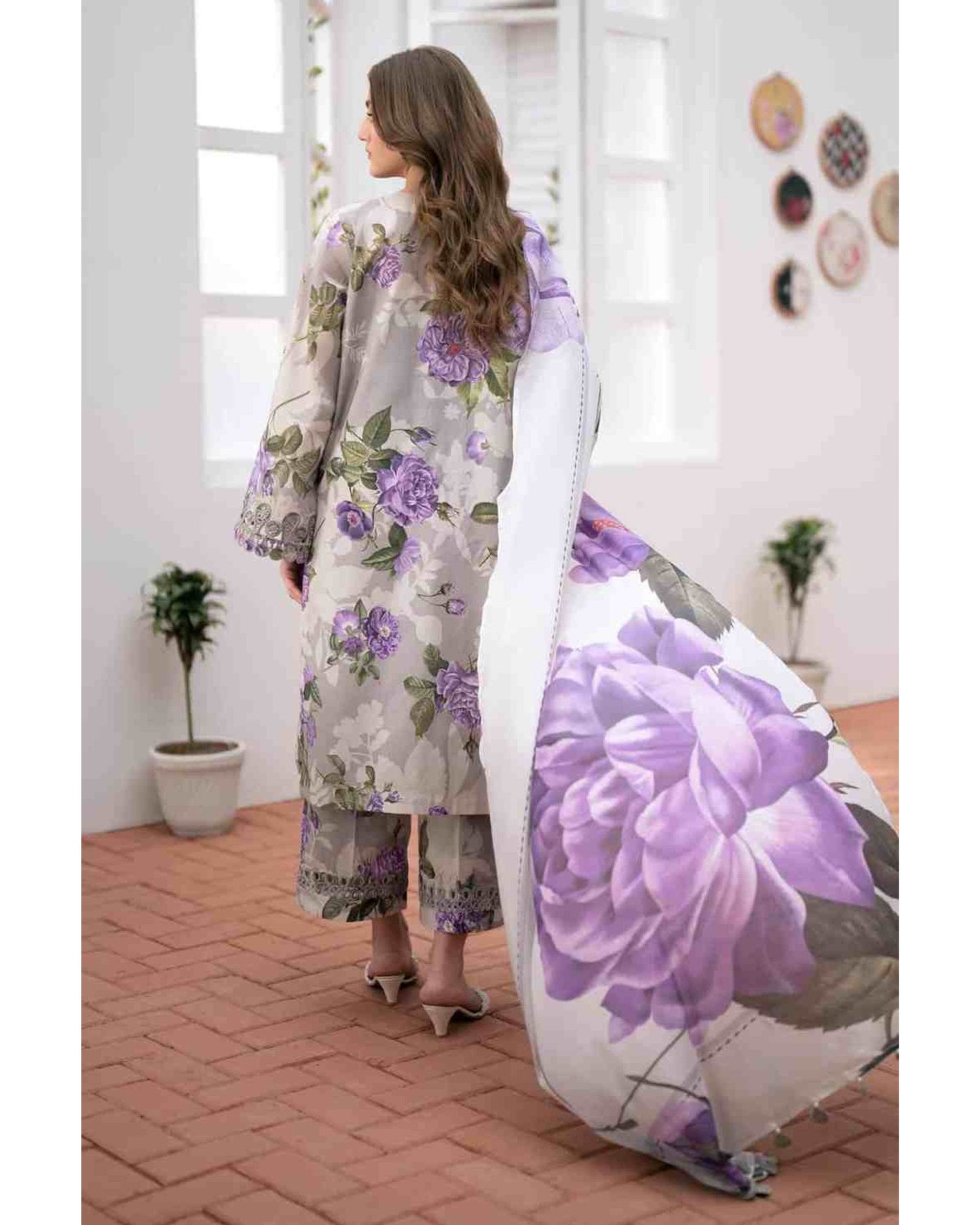 CHARIZMA LAWN PRINTED UNSTICH 3PC - City Cloth House