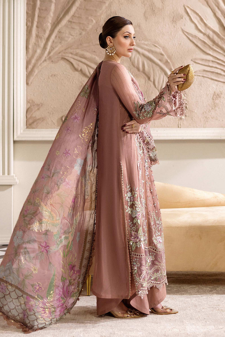 MARIA.B CHIFFON UNSTITCHED EMB D-5 SUIT