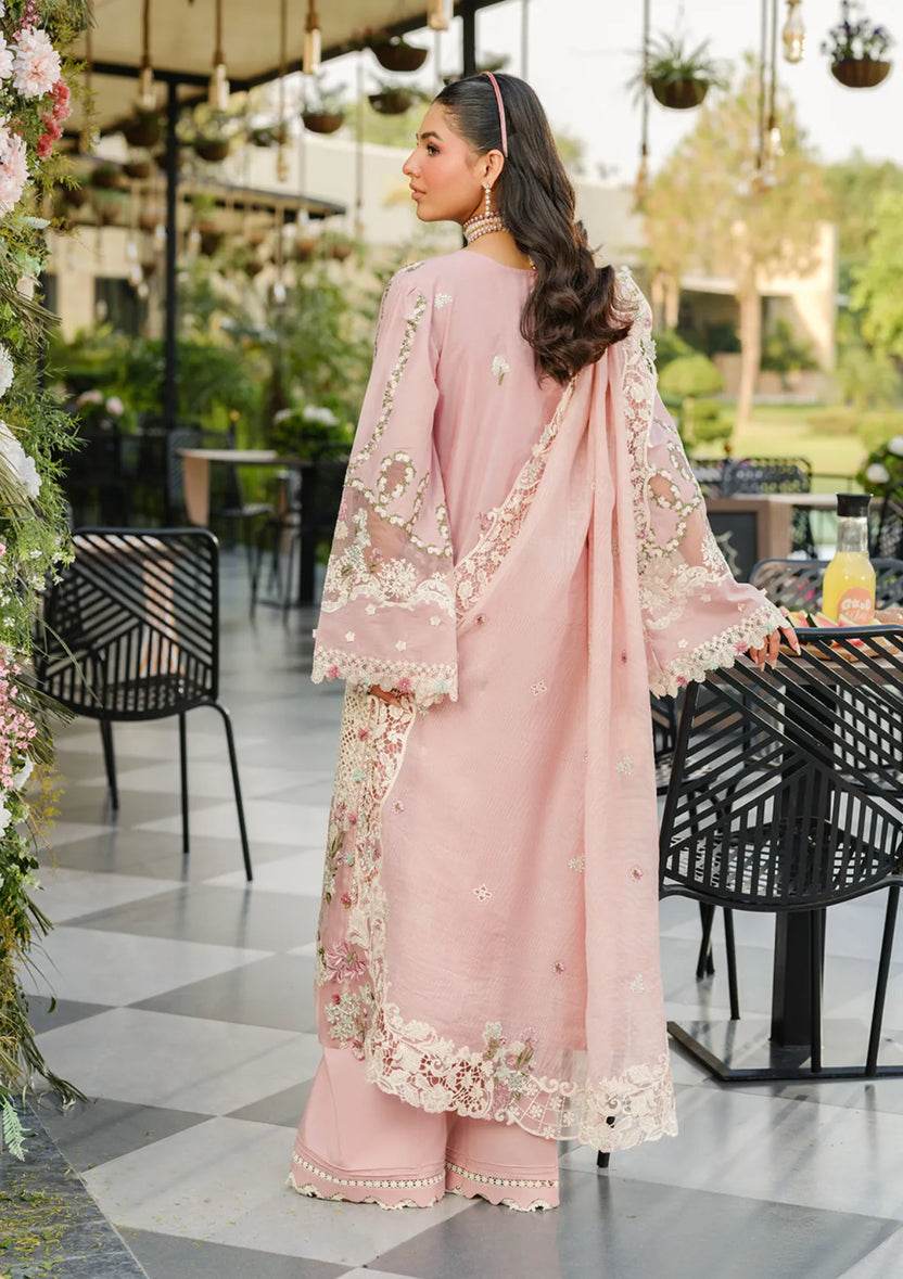 ELAF LAWN UNSTITCH EMB 3PC OH MY ROSE ELH-3B - City Cloth House