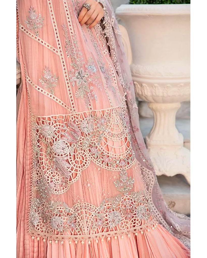 MARIA.B CHIFFON UNSTITCHED EMB SUIT MPC-24-06 - City Cloth House