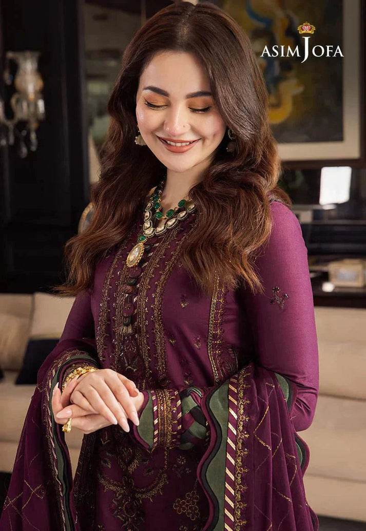 ASIM JOFA LUXURY LAWN UNSTICH EMB 3PC - City Cloth House