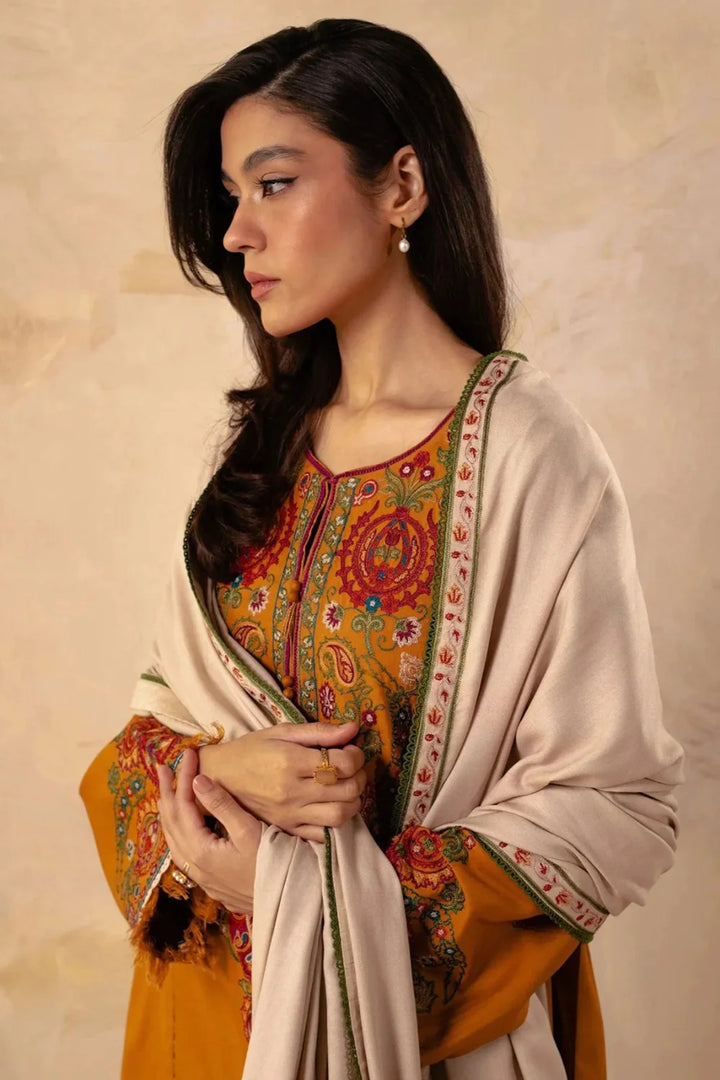 ZARA SHAHJAHAN KARANDI UNSTITCHED EMB 3PC