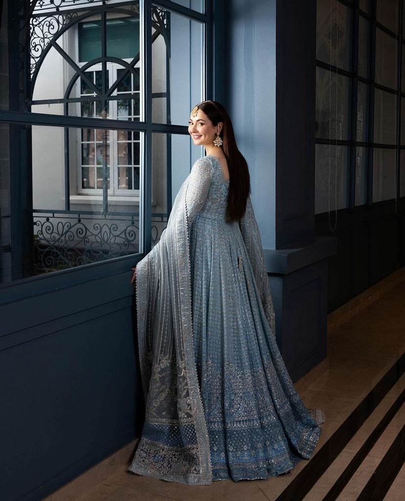 FAIZA SAQLAIN NET UNSTITCHED EMB MAXI - City Cloth House